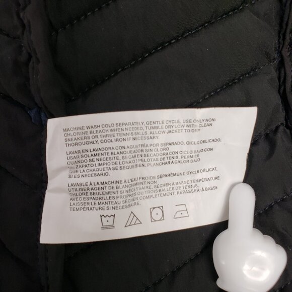 Nautica XS Navy Blue Puffer Coat Jacket Womens Fall Winter Packable - Picture 7 of 16